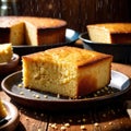 cornbread freshly baked bread, food staple for meals