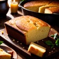 cornbread freshly baked bread, food staple for meals