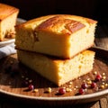 cornbread freshly baked bread, food staple for meals