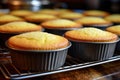 cornbread muffins fresh out of the oven