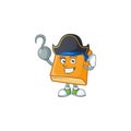 Cornbread with pirate mascot for icon breakfast. Royalty Free Stock Photo