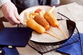 Corndog with french fries