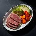 Corned Beef and Cabbage Dinner Royalty Free Stock Photo