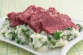 Corned Beef and Colcannon Royalty Free Stock Photo