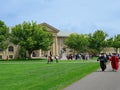 Cornell University campus on graduation day Royalty Free Stock Photo