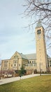 Cornell university tower clock Royalty Free Stock Photo