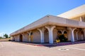 Corner Of Abandoned Department Store With Boarded Up Doorways Royalty Free Stock Photo