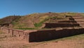 Corner Of Akapana Wall Ruins, La Paz, Bolivia