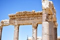 Corner of Ancient Classical Structure, Columns and Entablature Royalty Free Stock Photo