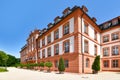 Corner of baroque palace called `Schloss Biebrich`, a ducal residence built in 1702 in Wiesbaden in Germany