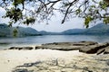 Corner of the beach of Gili Kedis island lombok Royalty Free Stock Photo