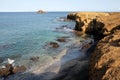 Corner beach near cliff