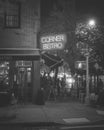 Corner Bistro neon sign at night, in the West Village, Manhattan, New York City Royalty Free Stock Photo