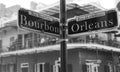 Corner of Bourbon Street Royalty Free Stock Photo