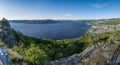 Corner Brook, Newfoundland from Cook`s Lookout 2 Royalty Free Stock Photo