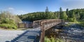 Corner Brook, Newfoundland Stream Trail at Sunset Royalty Free Stock Photo