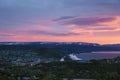 Corner Brook at sunset Royalty Free Stock Photo