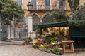 Charming florist kiosk in Venice, italy