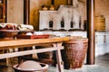 Corner of a Chinese ancient kitchen Royalty Free Stock Photo