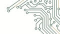 Corner Circuit Board Elements Vector, Tech Design Component, vector design Generative AI Royalty Free Stock Photo
