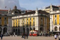 A corner in Commerce Square. Lisbon. Portugal