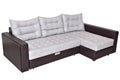 Corner convertible sofa-bed with storage space, upholstery soft