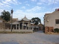 A Corner of Daokou Ancient Town under Blue Sky