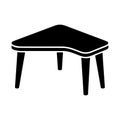Corner Desk Solid Icon for Workspace Design Royalty Free Stock Photo
