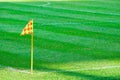 Corner flag on a soccer field Royalty Free Stock Photo