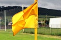 Corner flag on soccer field Royalty Free Stock Photo