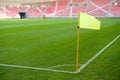 Corner flag on an soccer field Royalty Free Stock Photo