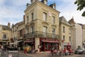 A corner at General de Gaulle square. Chinon. France