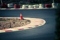 Corner of the gokart track Royalty Free Stock Photo