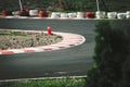 Corner of the gokart track Royalty Free Stock Photo