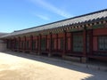 A Corner of Gyeongbokgung Palace under Blue Sky