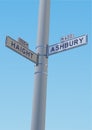 Corner of Haight and Ashbury Royalty Free Stock Photo