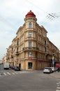 The corner house on the embankment of Griboyedov Canal, St. Petersburg