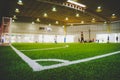 Corner Line of indoor football soccer training field