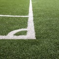 Corner Lines on Soccer/Futsal Field Royalty Free Stock Photo