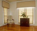 Corner of Living Room on Hardwood Floor Royalty Free Stock Photo