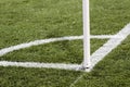 Corner of soccer field Royalty Free Stock Photo