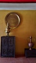 Corner of the objects of ancient Moroccan life produced by hand Royalty Free Stock Photo