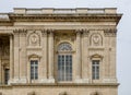 Corner part of the Louvre Museum