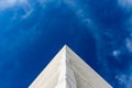 Corner Perpsective Washington Monument Blue Sky Empty Space Abstract District of Columbia Royalty Free Stock Photo