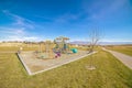 Corner perspective of a small kids playground Royalty Free Stock Photo