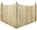 Corner Section of New Wood Fence