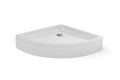 Corner semicircular shower tray