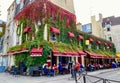 Corner street restaurant in the Jewish quarter of Paris