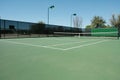 Corner of the Tennis Court Royalty Free Stock Photo