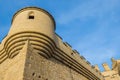 Corner tower of the castle of Olite Royalty Free Stock Photo